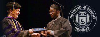 Student receiving their diploma